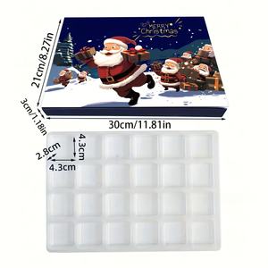 Holidaypac Noël Compte à rebours Calendrier Boîte Cadeau 24 Jours Xmas Avent Surprise Pack Avec Nourriture Jouet Boîte Aveugle pour Enfants - Product Image 6