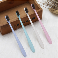 Brosse à dents en PLA biodégradables, 10 pièces, soins dentaires professionnels, Design OEM, 100% naturelle