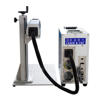 Mesin Pengukir Laser Mini DINKUM Grosir Tipe Terpisah Auto Focus Fiber Laser Marking Machine 0.001mm Akurasi Tinggi Berpendingin Udara