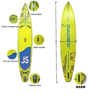 Vente directe d'usine JS LA SUP Planche à pagaie gonflable portable multifonctionnelle pour la course et le surf