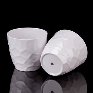 Wholesale Flower Pot Melamine Planter Durable 5 Inch White Plastic Plant Pots