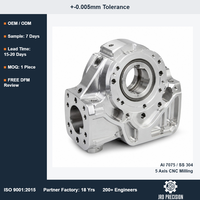 Composants de robotisierung sur mesure usinés CNC, fournisseur OEM JRD Precision, précision 0,01 mm, ISO 9001, fraisage 5 axes, 6061 7075 pour l'usinage