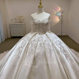 Vestido de Novia de Satén Estilo Princesa, Escote Corazón, Sin Mangas, Espalda con Cordones, Vestido de Gala Lsjj87 - Product Image 4