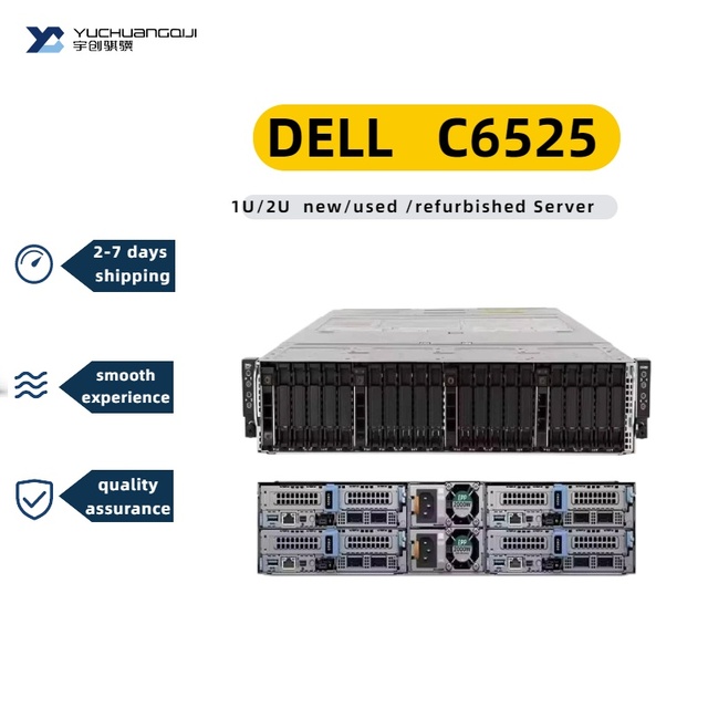 Refurbished Dell C6525 2U Rack Server with 2x 7302p Processors | Dual Socket, High Performance