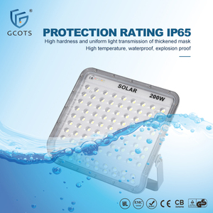 100W 200W Solar LED <b>Flood</b> <b>Light</b> for Stadium Sports 1500lm, Built-in 20AH Battery Aluminum Construction IP65 Rating - Product Image 4
