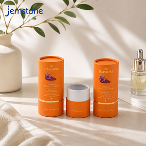 Tube en papier pour cosmétiques de luxe sur mesure, tube en carton kraft biodégradable pour crème pour le visage, emballage en tube cylindrique - Product Image 1