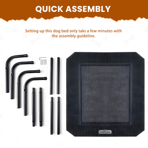 Nobleza XL lettino per cani traspirante per animali piccoli gatti per uso interno ed esterno da giardino per cani di taglia media - Product Image 4