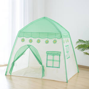 <span class=keywords><strong>Tente</strong></span> de jeu pour enfants de 4 à 6 ans, style château de princesse, couleur rose clair et bleu, pour 1 à 2 personnes, intérieur/extérieur, grand espace - Product Image 6