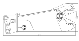 Cisaille hydraulique robuste pour tôles de ferraille pour excavatrice - Product Image 3