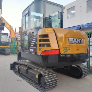 Nueva excavadora miniexcavadora de orugas SANY SY55U SY55C de 5.5 toneladas con garra hidráulica y acoplador rápido - Modelo de alta demanda - Product Image 3