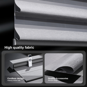 विंडो सजावट अंतर्निहित इलेक्ट्रिक मोटर तितली रिमोट कंट्रोल रिचार्जेबल ब्लैकआउट शेड्स - Product Image 5