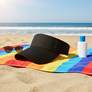 AI-MICH Promotional Caps Hot Sell Outdoor Sports Beach Sun Hat Adjustable Golf Tennis Cap Wide Brim Sun Visor Hats with Logo
