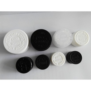 Tapa de botella de plástico de doble capa con 30 32 38 dientes Características de seguridad para niños Tapón de rosca medio de metal de hierro para salud y cosméticos - Product Image 1