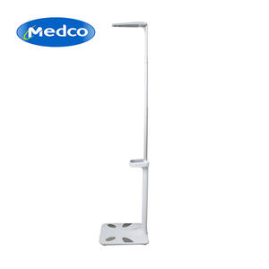 เครื่องชั่งน้ำหนักวัดไขมันในร่างกาย Medco พร้อมวัดส่วนสูง สีขาว เครื่องวิเคราะห์ค่าดัชนีมวลกายแบบดิจิทัล สำหรับใช้ในบ้านและคลินิก - Product Image 1