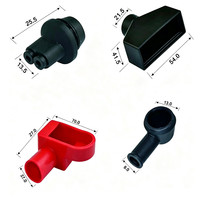 Cubierta Aislante para Terminales Positivos y Negativos de Batería, Color Rojo y Negro - Arnés de Cables con Conectores Personalizados CNCH