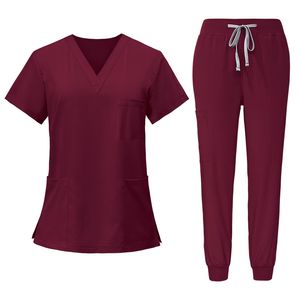 Conjuntos de Uniformes Médicos Elásticos de Manga Corta Unisex Jinteng para Salón de Belleza y Uso Hospitalario, Uniformes de Hospital en Stock - Product Image 5