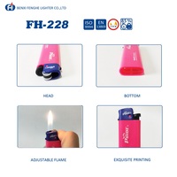 Briquet à gaz jetable en plastique personnalisé, carburant au butane, durable, portable, pour une utilisation en fête, certifié sécurité pour fumer des cigarettes