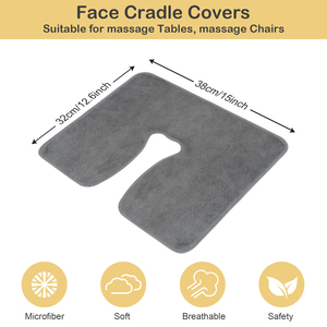Fundas de Reposacabezas en Forma de U con Logotipo Personalizado, Toallas para Camillas de Masaje para Spa, Salón de Belleza y Cuidado Personal - Product Image 2