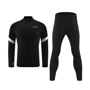 Tuta <span class=keywords><strong>da</strong></span> Allenamento <span class=keywords><strong>Calcio</strong></span> Premium Qualità Thailandese 2025 con Set Eleganti, Tuta Sportiva con Mezza Zip, Abbigliamento Sportivo Caldo - Product Image 6