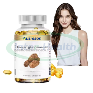 Ausreson Etiqueta Privada orgánica Konjac Glucomannan suplemento adelgazante Halal Konjac Glucomannan Softgel - Product Image 1