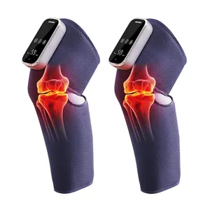 トレンド製品2024新着スマート関節炎加熱関節ラップ振動理学療法電気膝マッサージャー熱付き