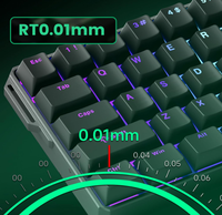 Clavier de jeu MONSGEEK FUN60 Ultra 60% avec interrupteurs magnétiques TMR 8K Polling, RT 0,01 mm, en aluminium et PBT translucide