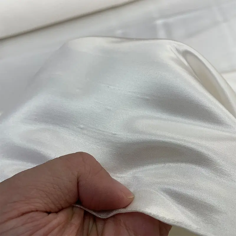 30mm 44 '100% undyed amoreira de seda dupion tecido shantung tecido verde natural branco dupioni tecido de seda para o vestido de casamento