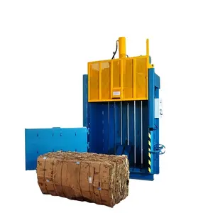 Máquina de prensado de papel de desecho, compactador de cartón Vertical, prensa hidráulica para reciclaje de papel de desecho OCC y película de plástico