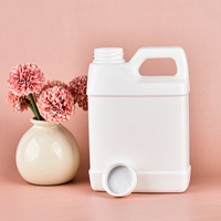En Stock: Envase de Plástico Blanco para Alimentos, Botella Vacía de 1L, 2L, 3L, 5 Litros, Cubeta de Plástico con Asa