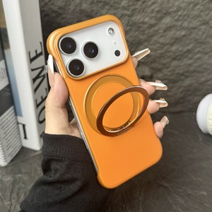 Funda Protectora Magnética sin Marco <span class=keywords><strong>con</strong></span> Soporte Giratorio y Parte Trasera de Cuero para <span class=keywords><strong>iPhone</strong></span> 17 Pro Max 16 15 <span class=keywords><strong>14</strong></span> <span class=keywords><strong>13</strong></span> - Product Image 1