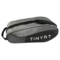 TINYAT Sac de Raquette de Padel Unisexe en Promotion, Housse de Raquette de Sport de Padel Moyenne, Étanche en Polyester avec Fermeture Éclair et Sangle Amovible