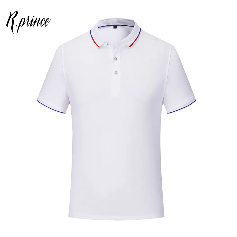 Tamburo Moda Smart Camicia di Polo Casuale Tutti I Colori di Alta Qualità T-Shirt da Uomo Ricamo Personalizzato Logo In Cotone Tinta Unita di Seta/Seta polo