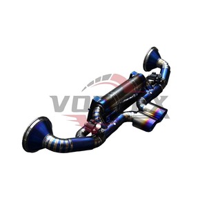 Système d'échappement Catback Valvetronic en titane Vortex Grade 5 de 1,2 mm pour Porsche 992 GT3 2022-2025 4.0L Flat 6, finition esthétique légère - Product Image 4
