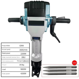 Palu Listrik Tugas Berat Besar, Daya Tinggi, Sekali Pakai, Khusus untuk Pembongkaran Dinding Beton dan Batu, Palu Listrik Genggam Baru - Product Image 4
