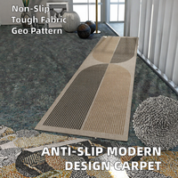Tapis imprimé à boucles antidérapant au design moderne, facile à nettoyer, fabriqué à la machine, pour la maison, l'entrée, la cuisine, le couloir