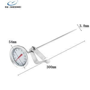 SW 스테인레스 스틸 줄기 고기 요리 온도계 튀김 온도계 그릴, 바베큐, 터키에 가장 적합 - Product Image 3