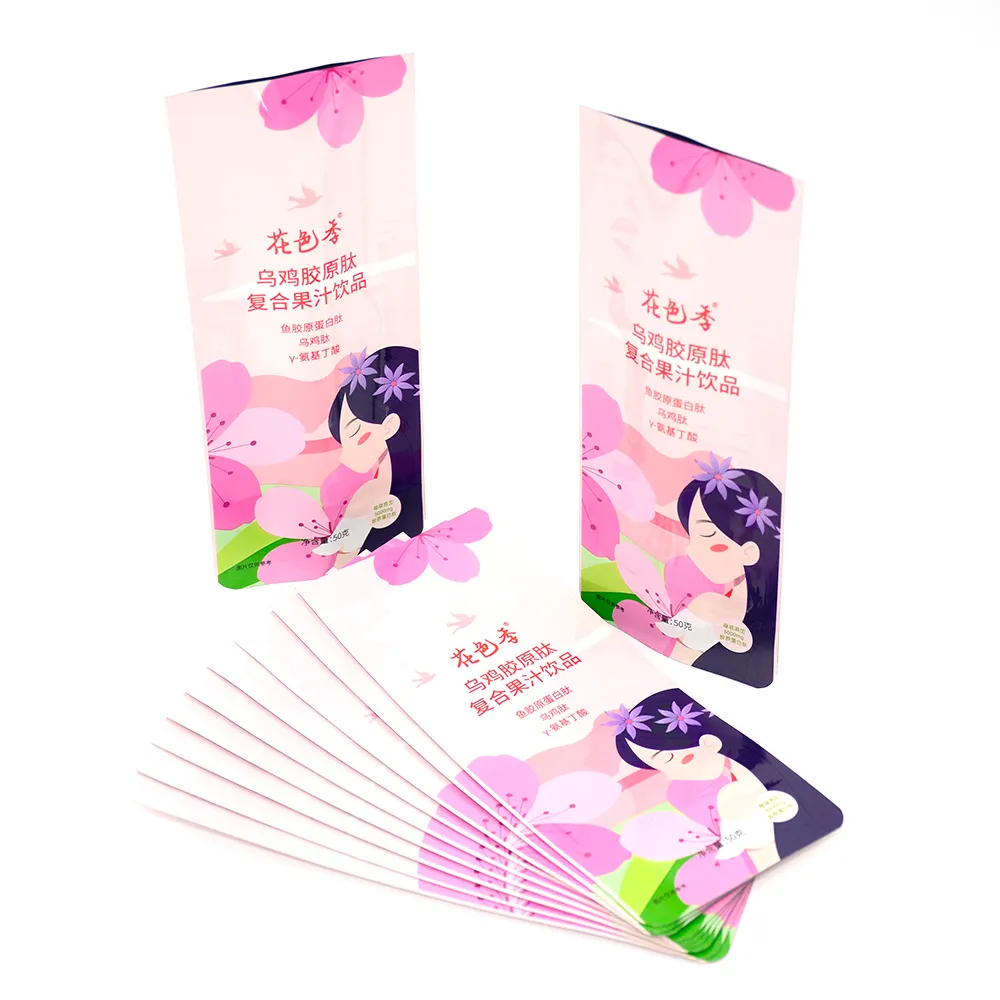 Zhongbao China Factory Custom Refill Liquid Soft Drinks and Fruit Juice Packing Standup Pouch Bag