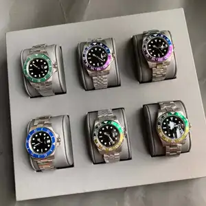 Super Clone jam tangan mekanik otomatis pria, arloji safir tahan air bercahaya 904L tanggal desainer keramik Reloj Eta