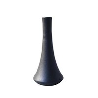 Vases en céramique de fleur noire mate faits à la main pour la décoration de la maison