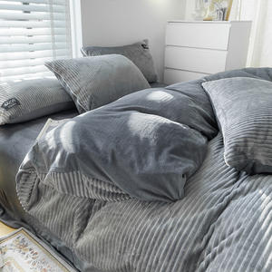 Winter <strong>Bed</strong> Sheets Bedding Set Class a Milk Velvet Coral Velvet Cheap Bedsheets Sets Fluffy <strong>Duvet</strong> Covers Sets for king Size <strong>Bed</strong> - Product Image 2