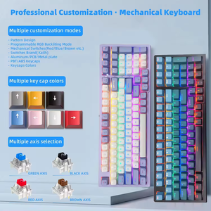 <span class=keywords><strong>Hot</strong></span> bán xách tay 83 phím chơi game Bàn phím 75 phần trăm teclado Gamer LED Backlit chuyển đổi màu xanh có dây bàn phím cơ khí tùy chỉnh - Product Image 3