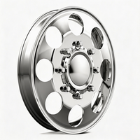 Jantes forgées DRW polies sur mesure 20X8.25 24X8.25 avec enjoliveur central flottant 10X285.75 8X210 pour Ford F450 Super Duty