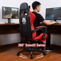 Chaise de bureau ergonomique AOR pour le gaming, hauteur réglable, base en bois, siège composite multicouche, pieds en nylon - Conception confortable pour l'e-sport