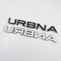 Emblème personnalisé ABS, lettre URBAN, badge avec décoration 3D, à appliquer sur le badge Range Rover, autocollant de voiture auto-adhésif