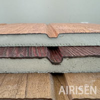 Paneles Sándwich Decorativos para Paredes de Construcción, Tablero Metálico Tallado de Alta Resistencia para la Construcción de Techos de Hospitales Modernos y Casas Prefabricadas