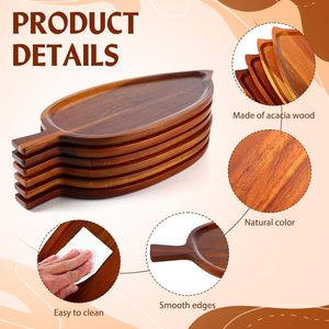 Bandeja con Forma <span class=keywords><strong>de</strong></span> <span class=keywords><strong>Konoha</strong></span>, Venta al por Mayor Transfronteriza, Bandeja <span class=keywords><strong>de</strong></span> Madera Creativa y Novedosa para Aperitivos - Product Image 3