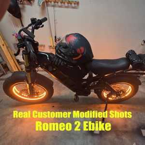 จักรยานไฟฟ้า ROMEO Dual Motor สำหรับผู้ใหญ่, ยางขนาด 20" x 4.0, ระบบขับเคลื่อนสี่ล้อ, ระบบกันสะเทือนเต็มรูปแบบ, จักรยานไฟฟ้าวิบาก Romeo - Product Image 2