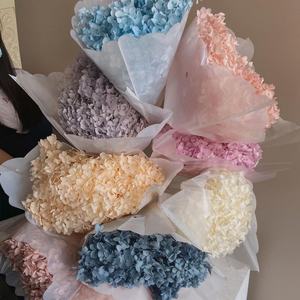 批发20-25厘米直径厂家直销永生花安娜绣球花婚礼母亲节圣诞花束 - Product Image 5