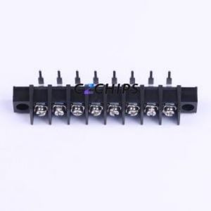 KF55RM-10.0-8P Barrier Terminal Block Bent Lead Through Hole,P=10mm Connector Two Sides 10mm 1x8P Right Angle Pin - Product Image 1