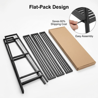 Étagère à plantes à trois niveaux, gain de place, idéale pour les balcons, les appartements et les petits jardins. Étagère de rangement pour pots de fleurs en métal